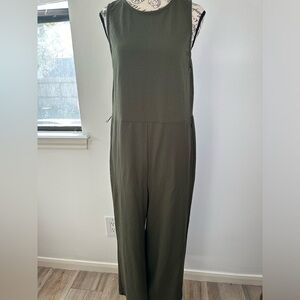 Zara Jumpsuit Womens Size Small Olive Green Ankle